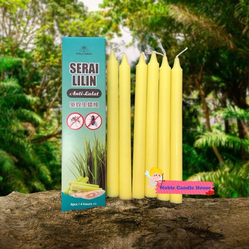 Citronella scented candles, Serai lilin